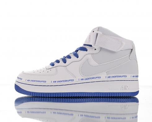 Nike Air Force 1 High Wmns MTAA QS Uninterrupted White Blue CQ0494-600