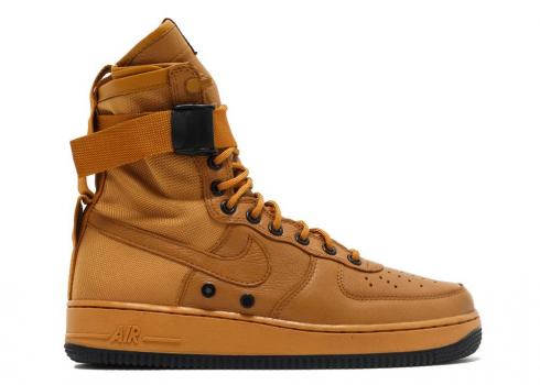 Nike Wmns Sf Air Force 1 High Desert Ochre Black 857872-700