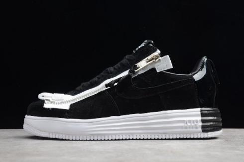 2019 ACRONYM x Nike Lunar Force 1 SP Zip Black White 698699 001