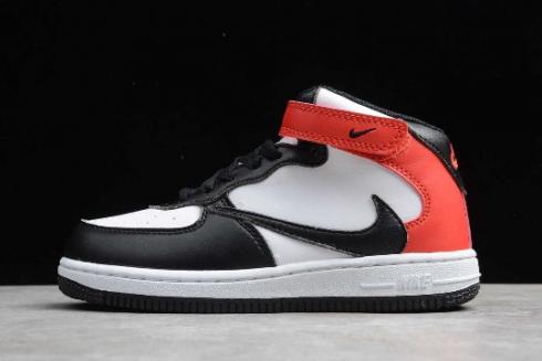 2019 Kids Travis Scott x Nike Air Force 1'07 LV8 Low Black Toe 314197 016 For Sale