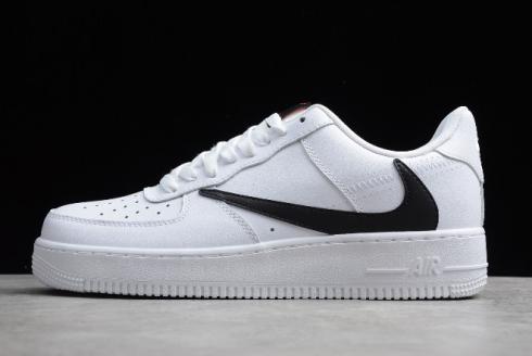 2019 Nike Air Force 1'07 V8 White Red AQ8896 100