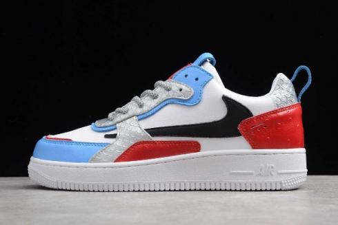 2019 Nike Air Force 1 AC White Red Blue Black 630939 200