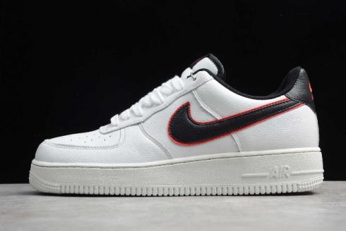 2019 Nike Air Force 1 Low 07 White Black Red CJ6105 101
