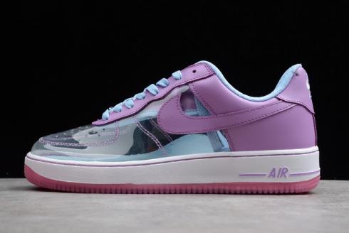 2019 Nike Air Force 1 Premium Clear Light Iris Invisible 314791 951