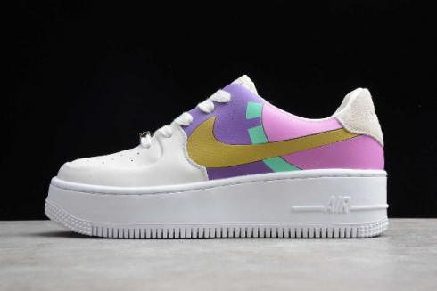 2019 WMNS Nike Air Force 1 Sage Low Light Aqua BV1976-005