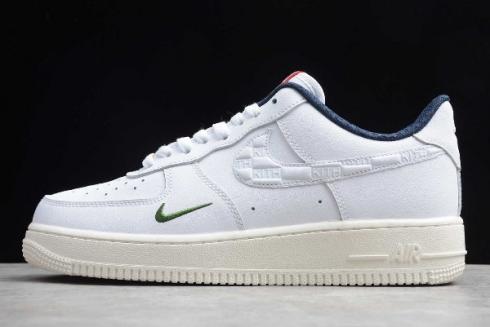 2020 Kith x Nike Air Force 1'07 Low White Blue University Red CU2980 193