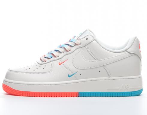 2021 Nike Air Force 1 07 Low SU19 Rice White Orange Blue CT1989-103