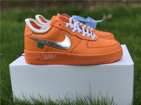 Air Force 1 Low X Off-White Orange Metalic Silver CI1173-801