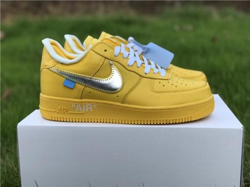 Air Force 1 Low X Off-White Yellow Metalic Silver CI1173-700