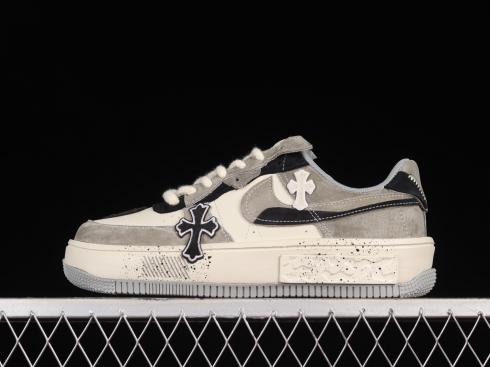 Chrome Hearts x Nike Air Force 1 07 Low Dark Grey Black CW6688-803