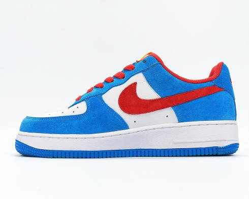 Doraemon x Nike Air Force 1 Low White Bright Red Blue DK1288-600