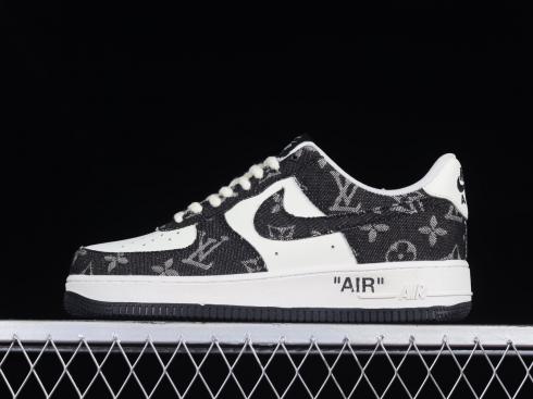 LV x Nike Air Force 1 07 Low Black White NZ0088-805