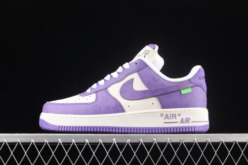 LV x Nike Air Force 1 07 Low Purple White Running Shoes DM0970-100