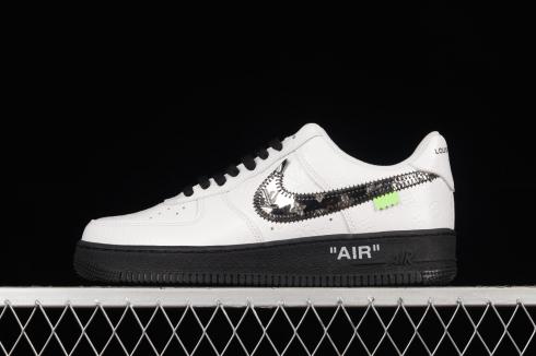 LV x Nike Air Force 1 07 Low White Black Sliver IA9V9A