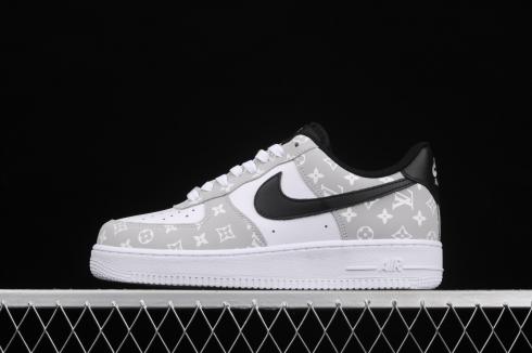 LV x Nike Air Force 1 Low 07 White Grey Black BQ8988-108