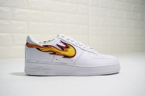 NAF x Nike Air Force 1 Low Hot Flame Fire Custom 315122-911