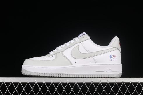 NBA x Nike Air Force 1 07 Low White Grey Red AA6902-201