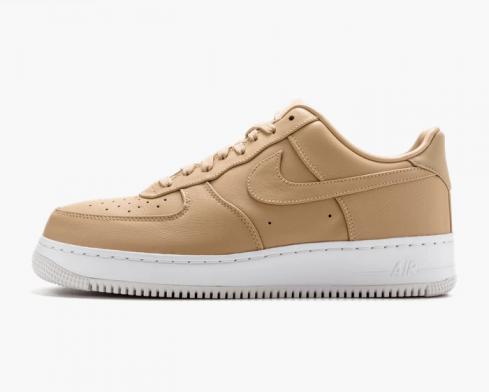 NikeLab Air Force 1 Low Vachetta Tan White Mens Shoes 555106-200