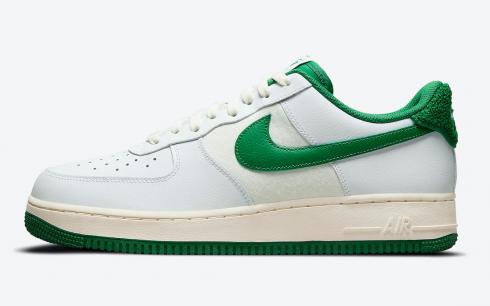 Nike Air Force 1 07 LV8 Chenille Heel White Green Sail DO5220-131