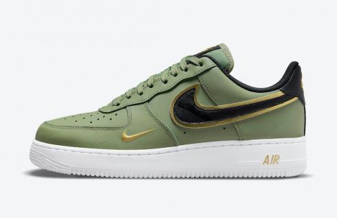 Nike Air Force 1 07 LV8 Metallic Gold Swoosh Pack Oil Green DA8481-300