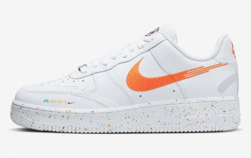 Nike Air Force 1 07 LX Leap High White Washed Teal Safety Orange Rush Pink FD4622-131