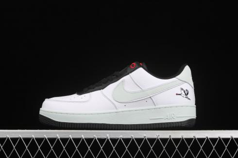 Nike Air Force 1 07 LX White Photon Dust Black Chile Red DA8482-100