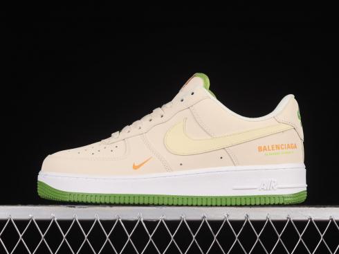 Nike Air Force 1 07 Low BALENCIAGA Cream Green Orange 315122-008