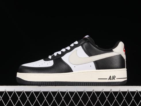 Nike Air Force 1 07 Low Beige White Black Red DE0099-001