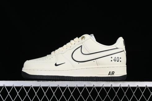 Nike Air Force 1 07 Low Cream Black Metallic Gold DQ7658-108