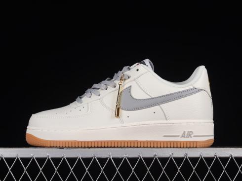 Nike Air Force 1 07 Low Cream Light Grey Gold ML2022-115