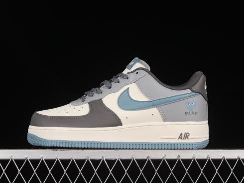 Nike Air Force 1 07 Low Dark Grey White Blue CJ0304-013