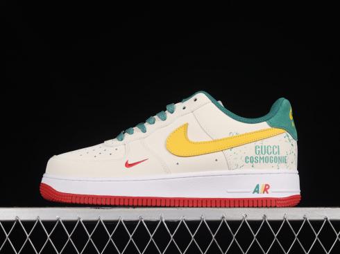 Nike Air Force 1 07 Low Green Gold White Red HX123-002