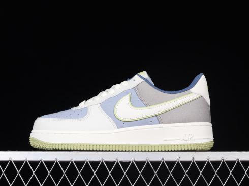 Nike Air Force 1 07 Low Grey Blue Lemon Yellow Green DG2296-025