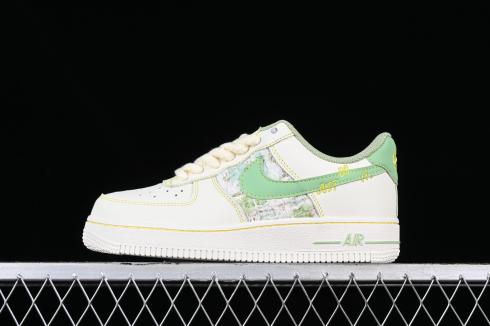 Nike Air Force 1 07 Low Just Do It Off White Green Yellow FJ7740-011