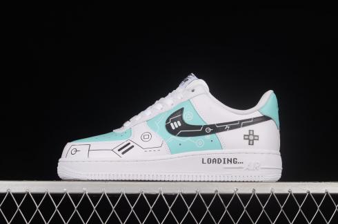 Nike Air Force 1 07 Low PS5 White Blue Black Shoes DD8959-103