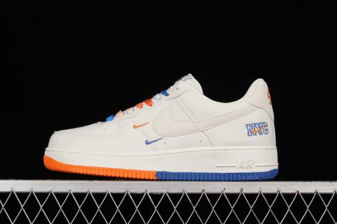 Nike Air Force 1 07 Low Rice White Orange Dark Blue NA2022-003