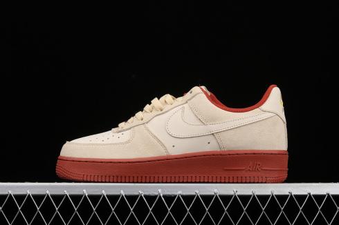 Nike Air Force 1 07 Low SE Beige White Brown Shoes AA1391-111