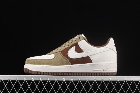 Nike Air Force 1 07 Low Suede Chocolate White Shoes DB2260-199