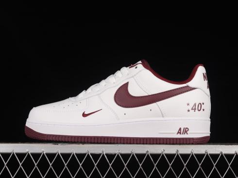 Nike Air Force 1 07 Low White Dark Red MN5263-125