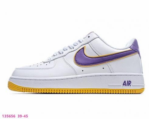 Nike Air Force 1'07 Low White Voltage Purple Yellow HK7765-024