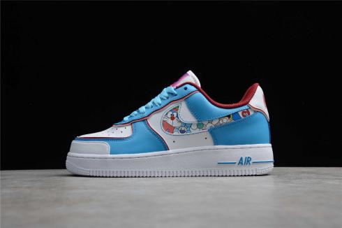 Nike Air Force 1 07 Low x Doraemon Blue White Red BQ8988-106