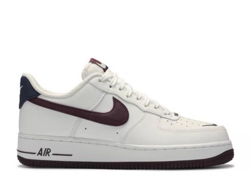 Nike Air Force 1'07 Lv8 White Night Maroon Obsidian CJ8731-100