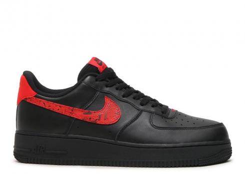 Nike Air Force 1'07 Red Paisley University Black AO3154-001