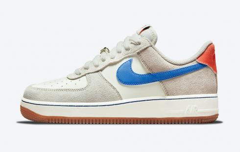 Nike Air Force 1 07 SE First Use Sail Game Royal White Team Orange DA8302-100