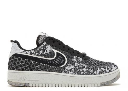 Nike Air Force 1 Crater Flyknit Next Nature Black White Platinum Pure DM0590-001