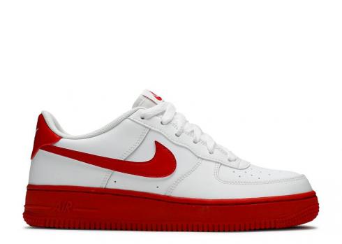 Nike Air Force 1 Gs White Red Sole University CV7663-102