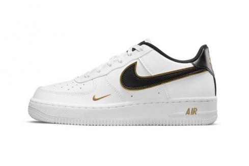 Nike Air Force 1 LV8 GS Double Swoosh White Metallic Gold DM3322-100