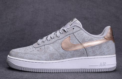 Nike Air Force 1 Low '07 LV8 Metallic Red Bronze Wolf Grey 718152-004