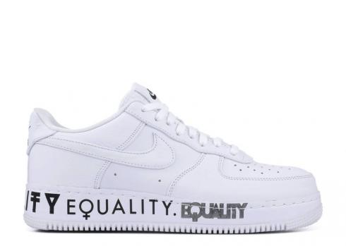 Nike Air Force 1 Low Cmft Equality White Black AQ2118-100