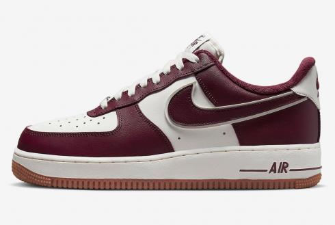 Nike Air Force 1 Low College Pack Night Maroon Gum Medium Brown DQ7659-102